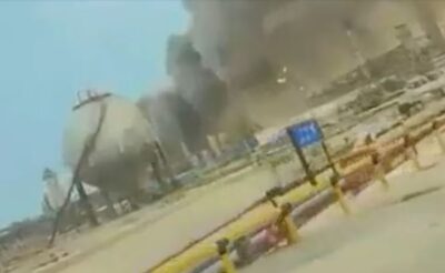 Irán bombardeó una refinería de la mayor petrolera del mundo en Arabia Saudita