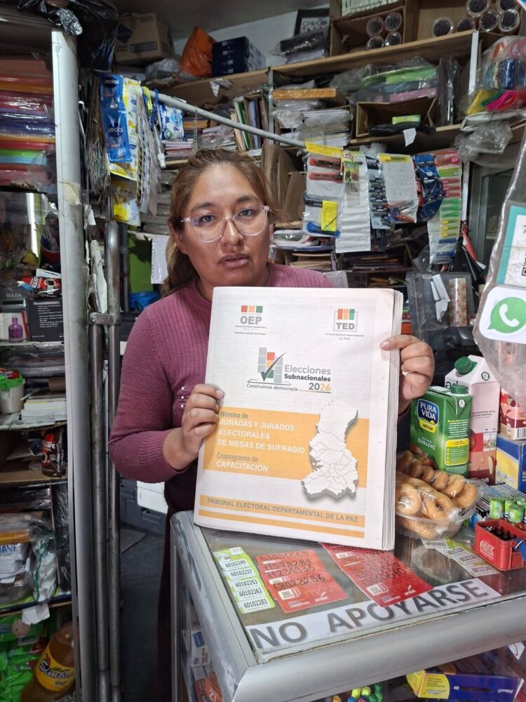 TED de La Paz aceptó 2.337 excusas para ser jurados electorales en las Elecciones Subnacionales