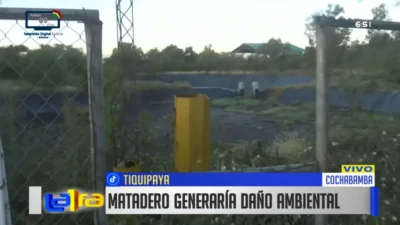 Vecinos denuncian malos olores y posible daño ambiental por matadero en Tiquipaya