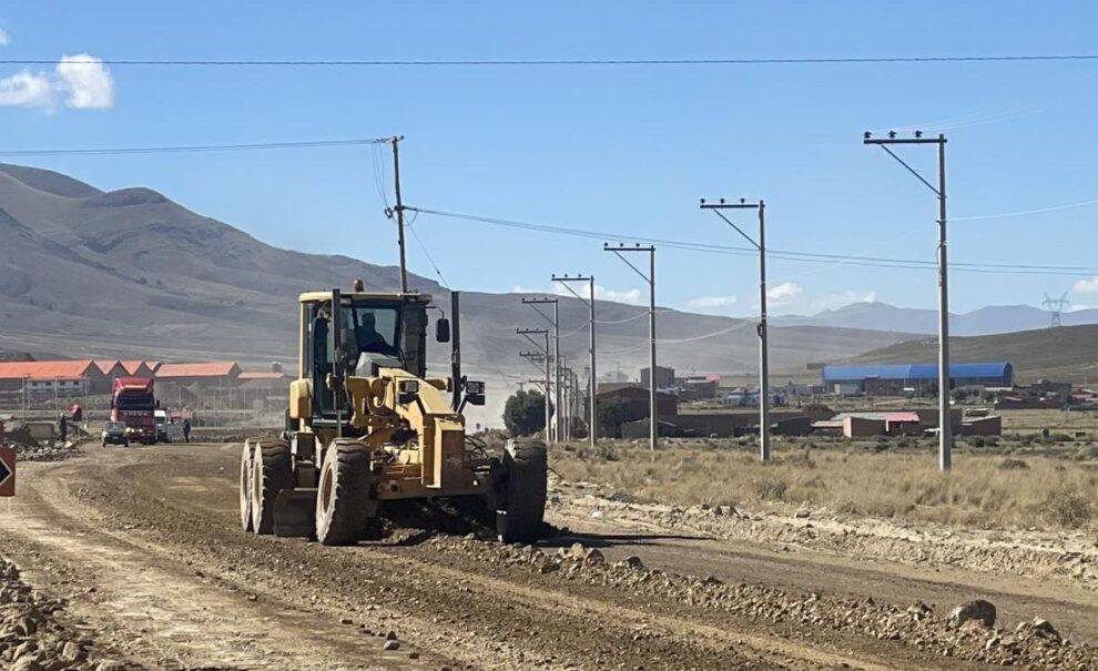 La construcción del Tramo I (Cruce Vinto – Huanuni)