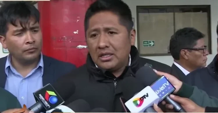 El dirigente transportista Limbert Tancara. Foto: Captura de video