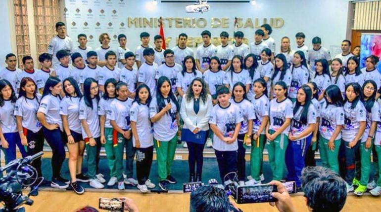 Atletas de la beca estatal “Sueño Bicentenario”. | Ministerio de Salud.