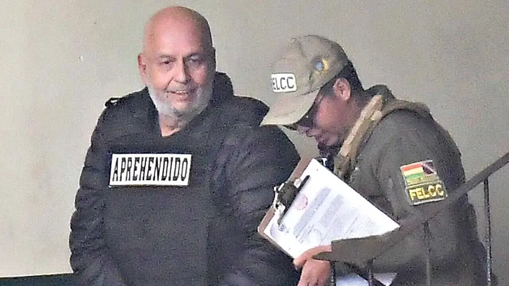 El exministro de Gobierno Arturo Murillo, tras llegar desde Estados Unidos./ APG