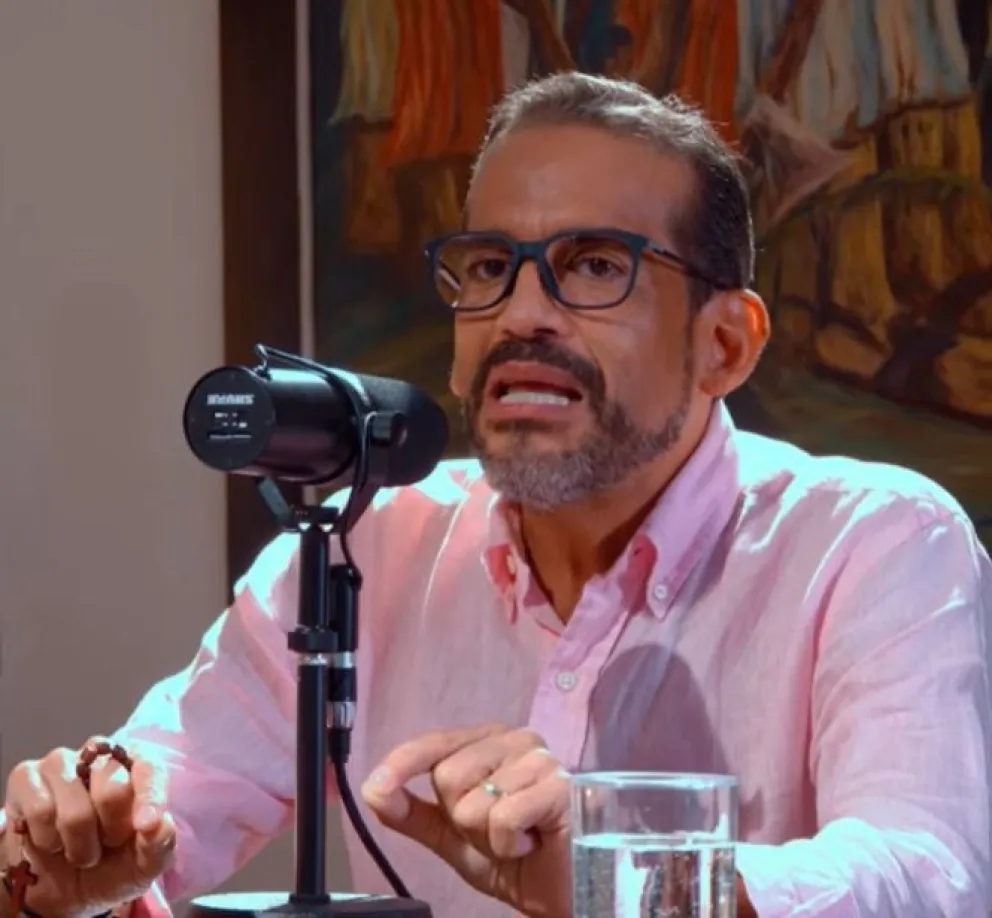 El gobernador Luis Fernando Camacho en entrevista con José Pomacusi. Foto: Captura de imagen