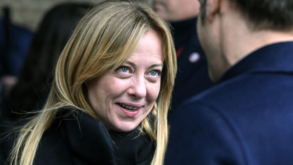 La primera ministra italiana, Giorgia Meloni, foto de archivo, 12 de febrero de 2026.