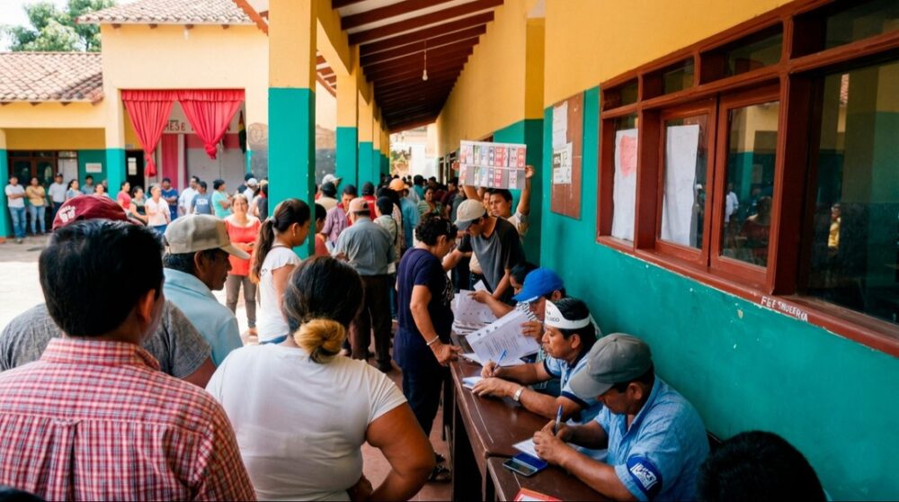 En las provincias, la población acude de forma masiva y tranquila a emitir su voto
