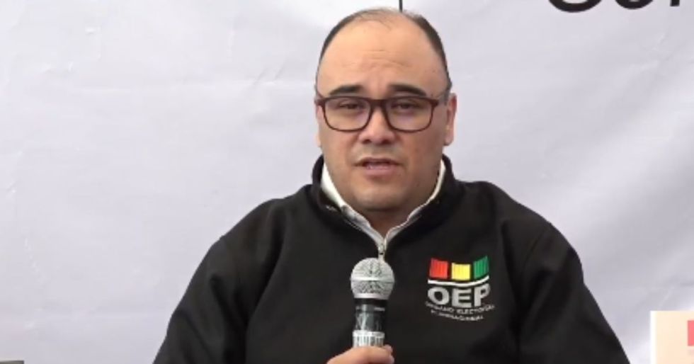 Ávila durante el informe de media jornada de este domingo.