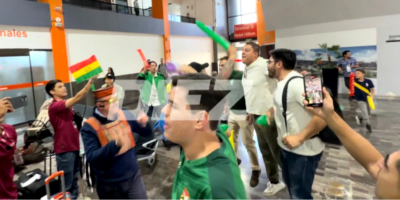 Monterrey se tiñe de verde con la llegada de hinchas bolivianos