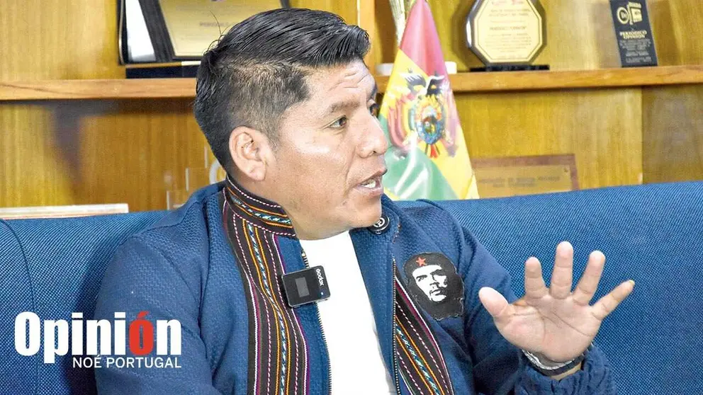 El candidato a la Gobernación por la A-UPP, Leonardo Loza, en OPINIÓN./ NOÉ PORTUGAL