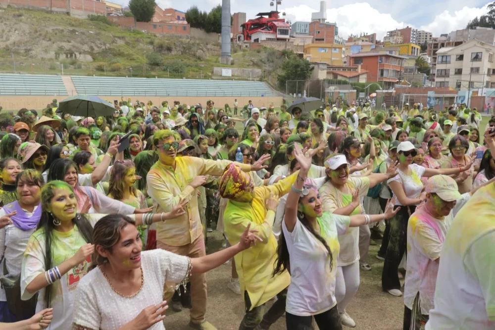 Los organizadores compartieron el significado de Holi. (Foto: Embajada de India)