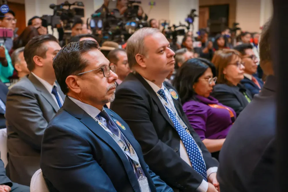 Autoridades de la Aduana en el acto de lanzamiento de 'Tranca Cero'. Foto: Dircom