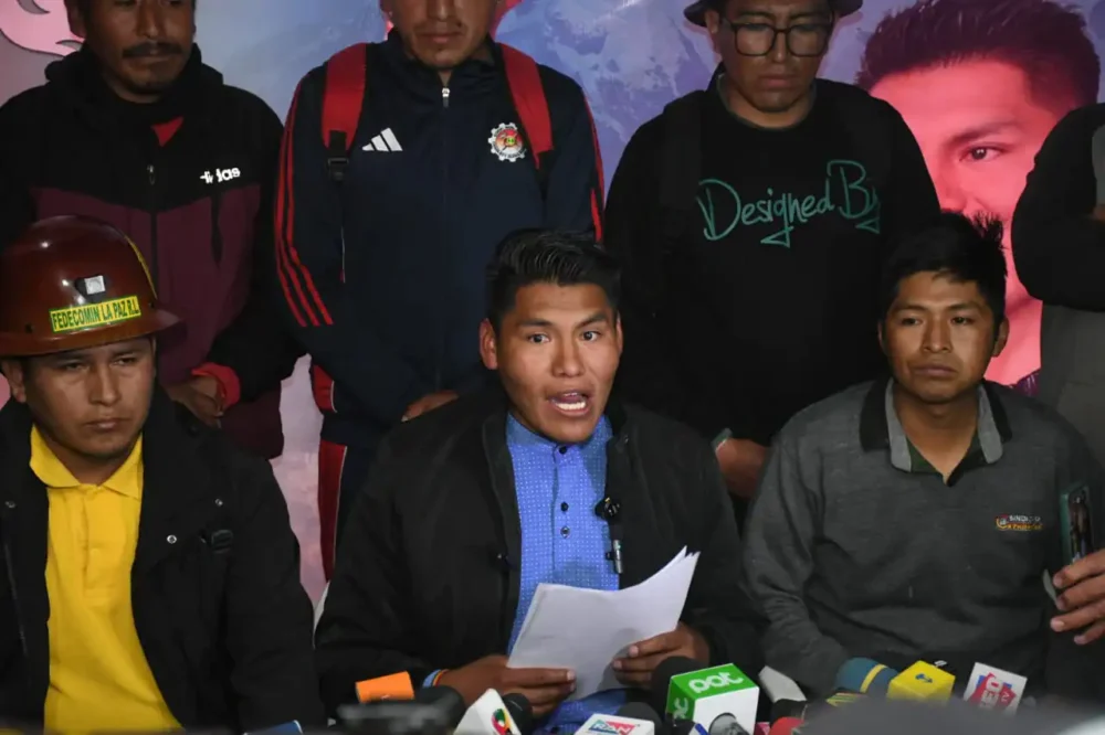 René Yahuasi, candidato del NGP, por el departamento de La Paz. (Foto: APG)