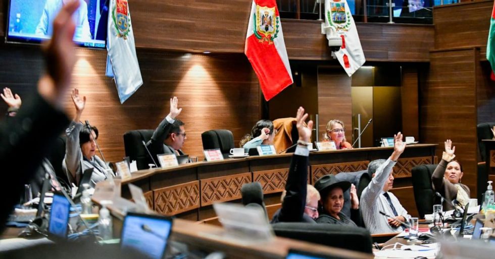 Sesión en la Cámara de Senadores.