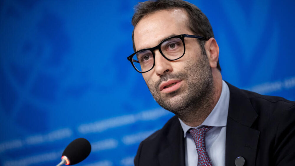 El ministro de Economía español, Carlos Cuerpo, en Ginebra, el 22 de octubre de 2025.