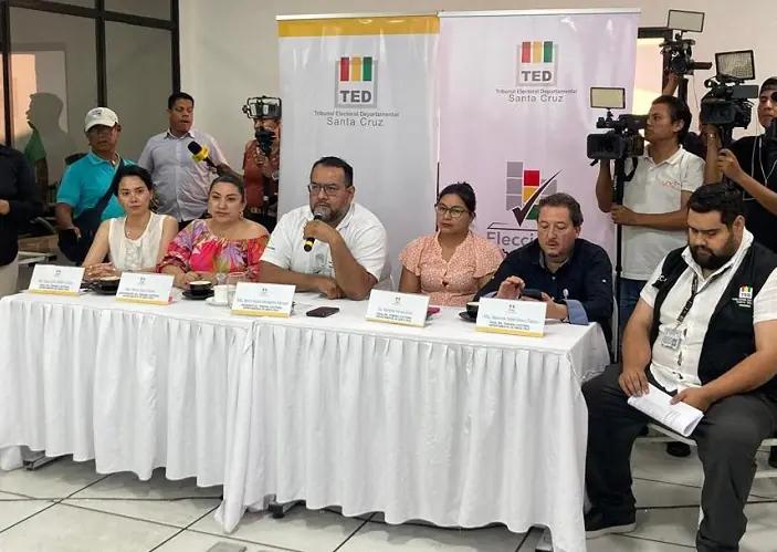 El presidente del TED de Santa Cruz da detalles del sorteo/TEDSC