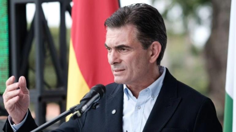 El presidente de Bolivia, Rodrigo Paz Pereira este miércoles en la inauguración de Agropecruz 2026, la Feria Agropecuaria Internacional de Santa Cruz. | OPRPP