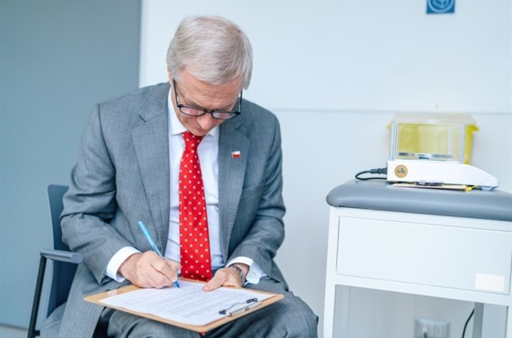 Kast se realizó el test de drogas. Foto Presidencia de Chile.