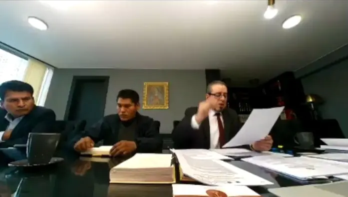 Audiencia virtual. Foto: Captura