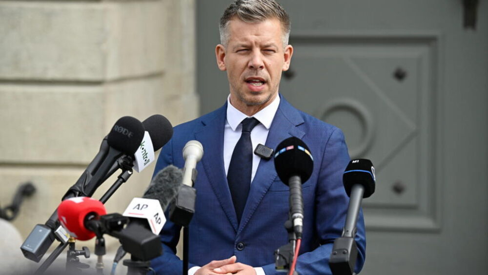 El presidente electo húngaro Peter Magyar, líder del Partido Tisza, el 15 de abril de 2026.