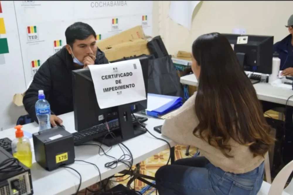 Vence el plazo para tramitar el certificado de impedimento. FOTO: TSE
