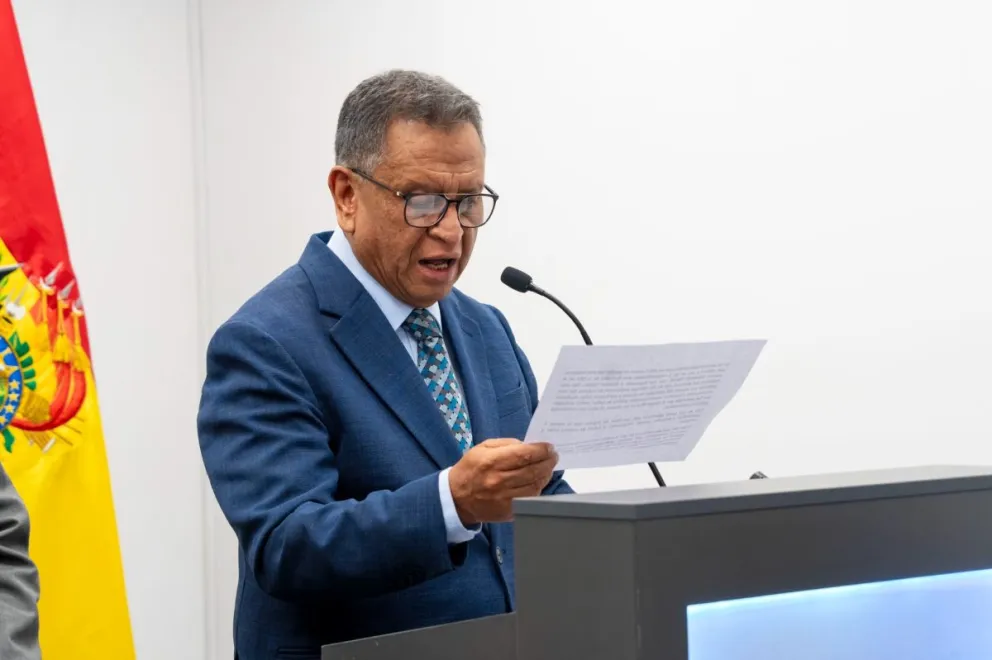 El ministro de Gobierno, Marco Antonio Oviedo. Foto: Ministerio de Gobierno