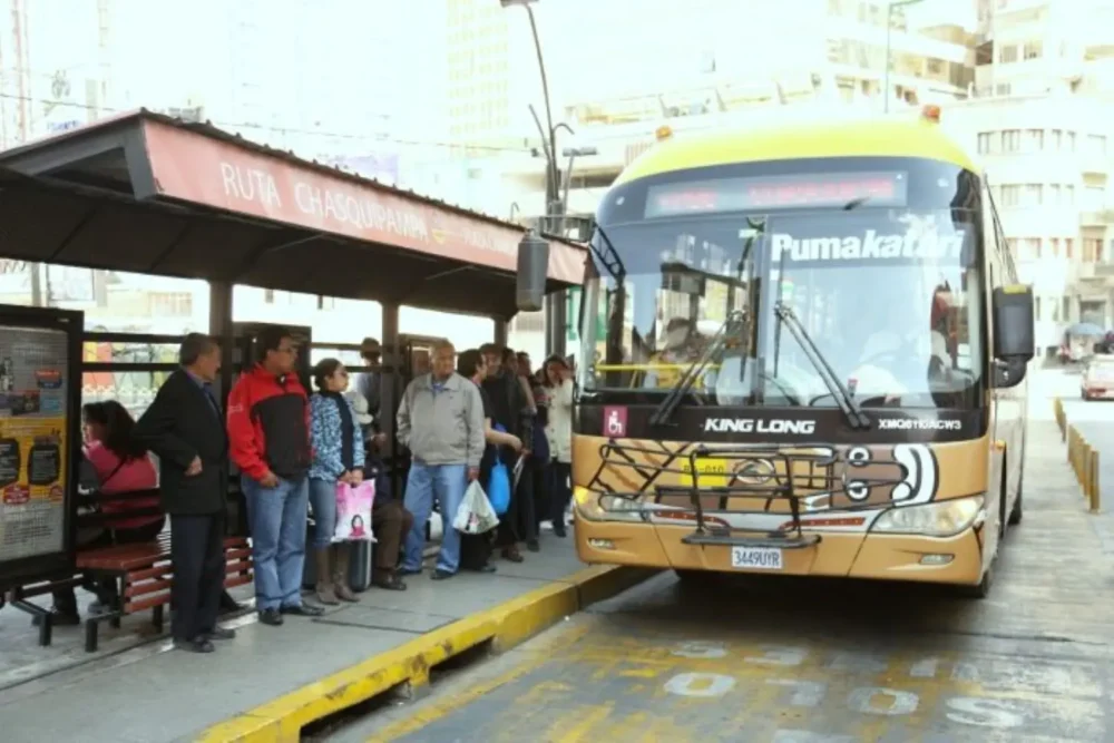 El servicio de La Paz BUS. FOTO: GAMLP