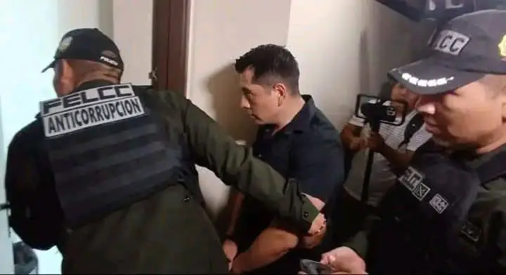 El capitán Cristian Rodríguez al salir de su audiencia/Captura de pantalla