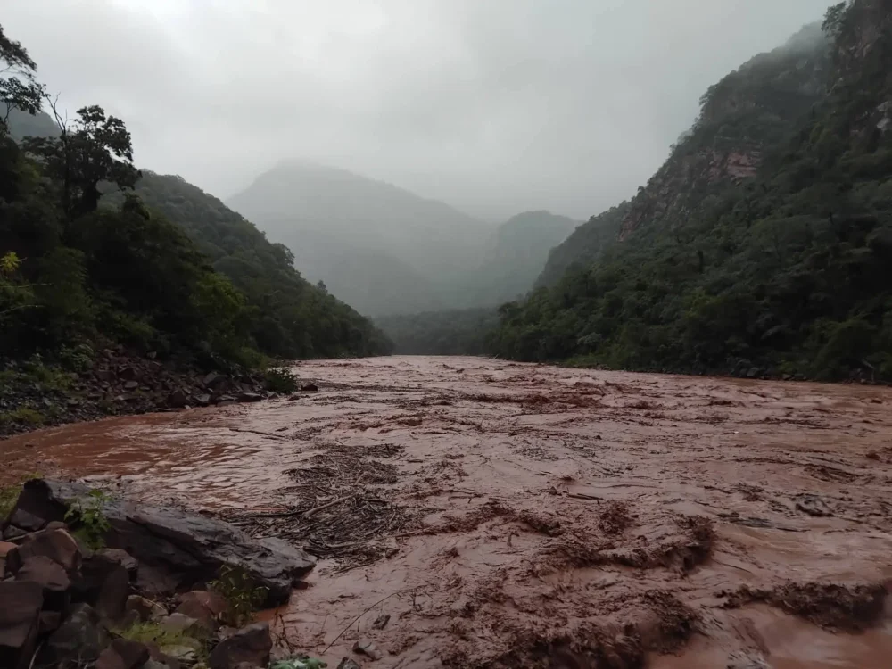 Alerta por la crecida del río Pilcomayo. FOTO: RRSS