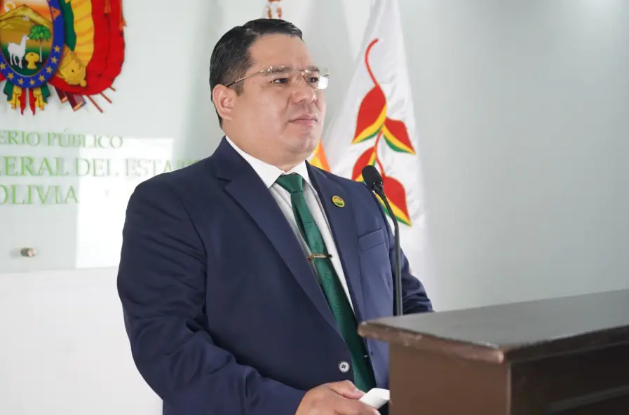 El fiscal general del Estado, Roger Mariaca. Foto: FGE