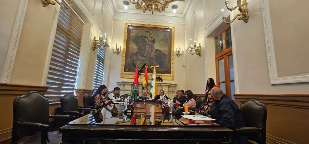 Concejales de Innovación Humana ausentes en la sesión. FOTO: Concejo Municipal de La Paz
