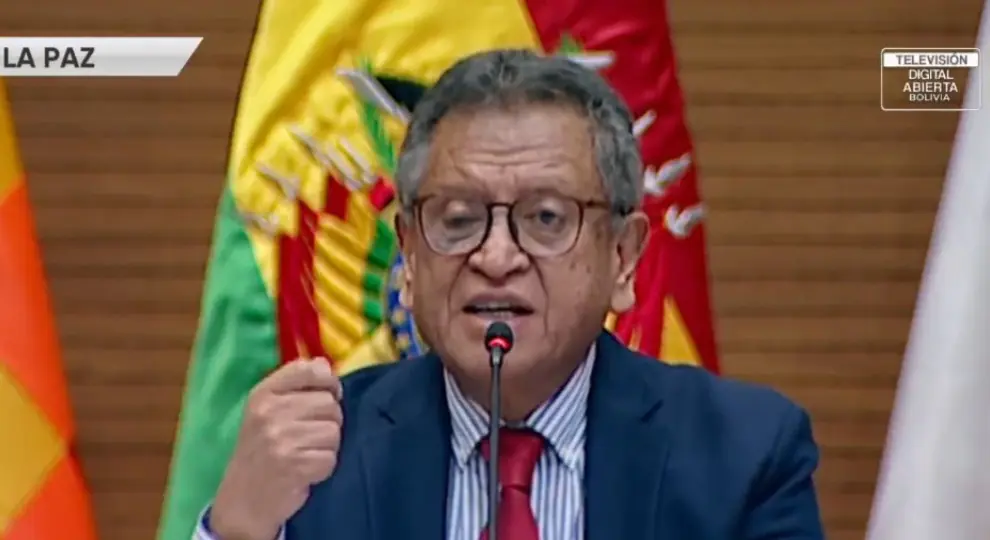 El ministro de Gobierno, Marco Antonio Oviedo. Foto: Captura