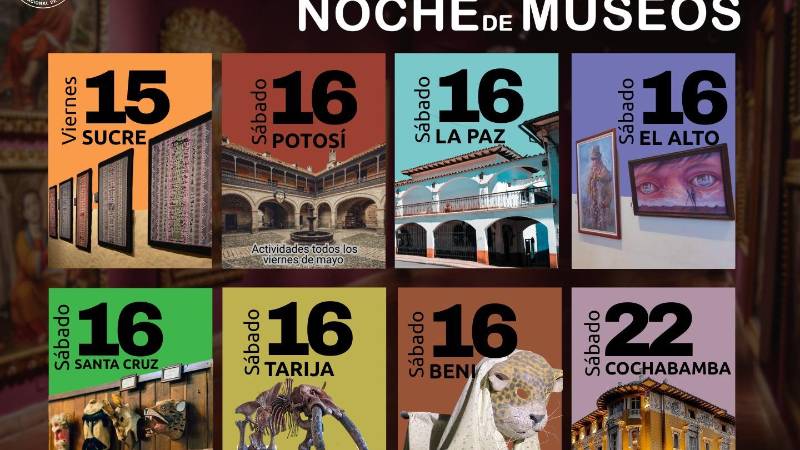 La Larga Noche de Museos llega a 8 ciudades de Bolivia La Larga Noche de Museos llega a 8 ciudades de Bolivia