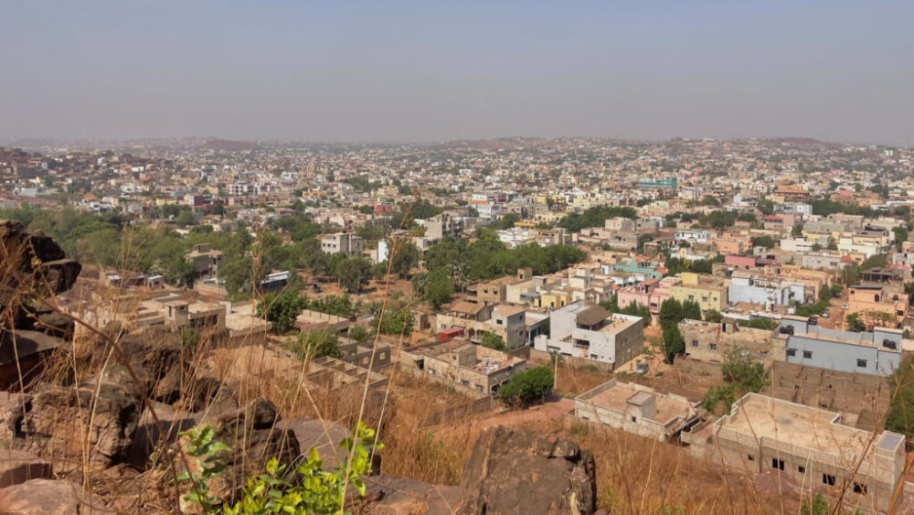 Vista aérea de Bamako, en Malí, el 25 de abril de 2026.