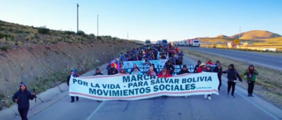 La marcha evista parte de Panduro para exigir la renuncia de Paz
