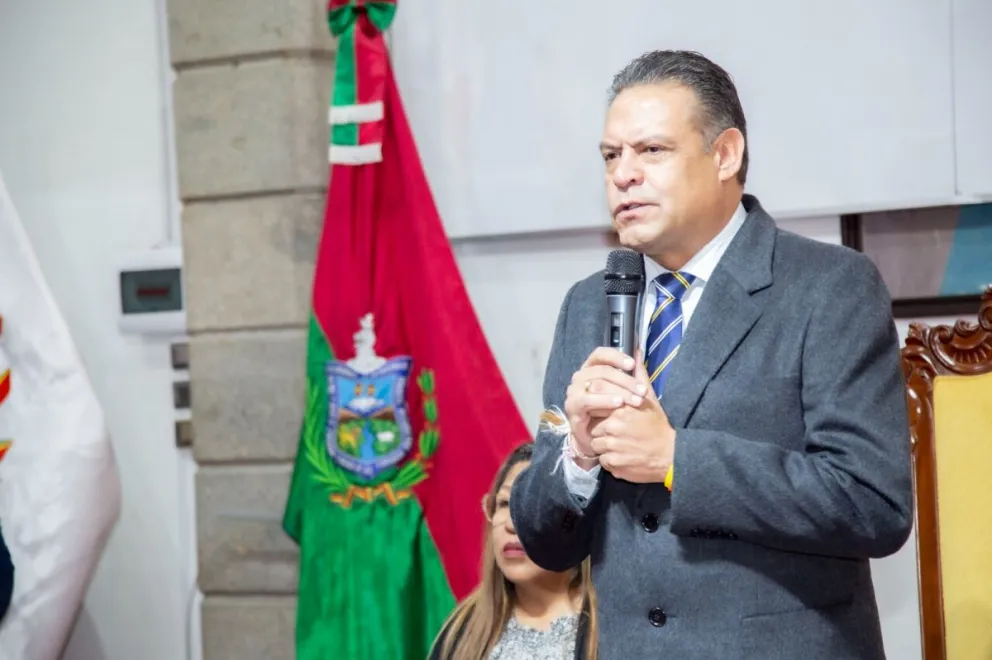 El gobernador de La Paz, Luis Revilla, en un acto público anterior. Foto: Prensa Gobernación