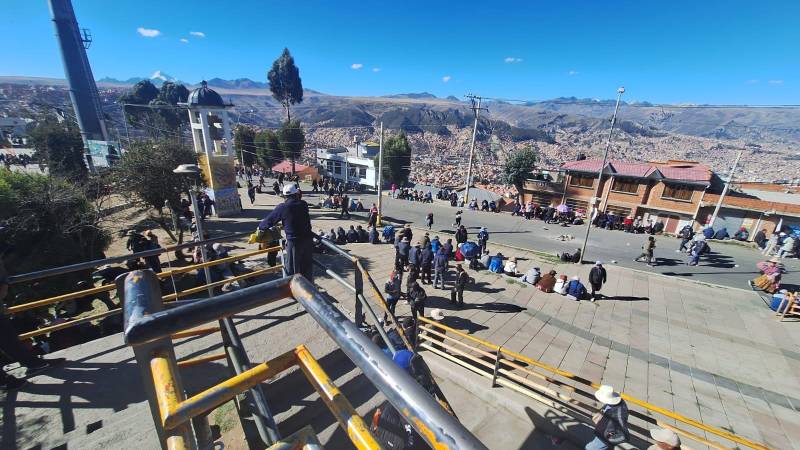 El Alto sin circulación vehicular El Alto sin circulación vehicular