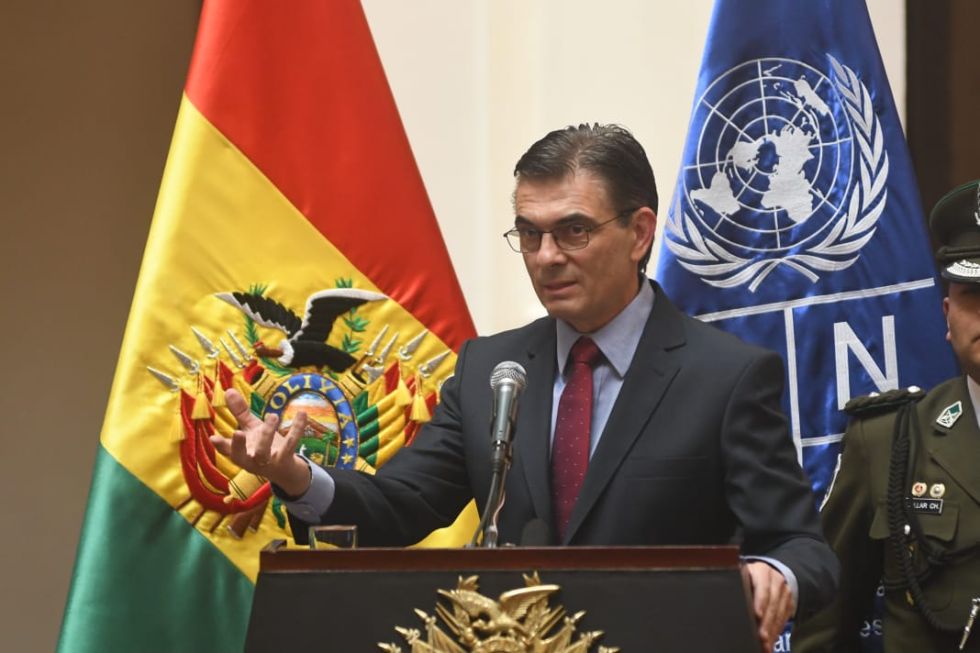 El presidente de Bolivia, Rodrigo Paz.