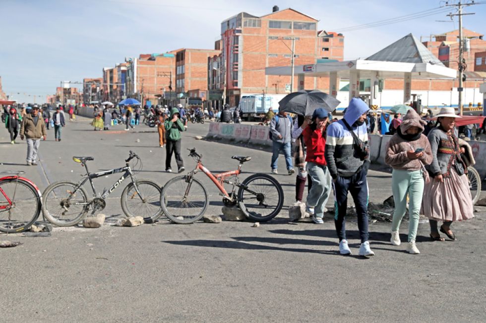 PROTESTAS. En lo que va del presente conflicto los sectores movilizados llegaron a instar 67 puntos de bloqueo en el país, de los cuales 50 se encontraban en el departamento de La
