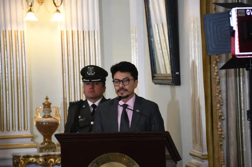 El canciller Fernando Aramayo. Foto: APG