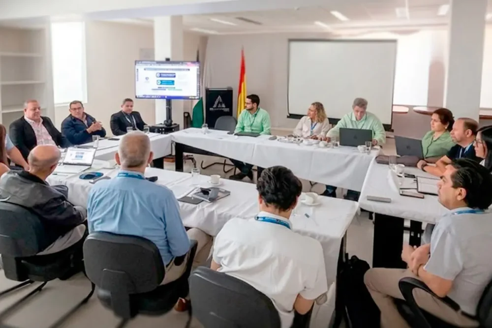 la reunión de la Aduana con representantes del sector transporte. Foto: Aduana