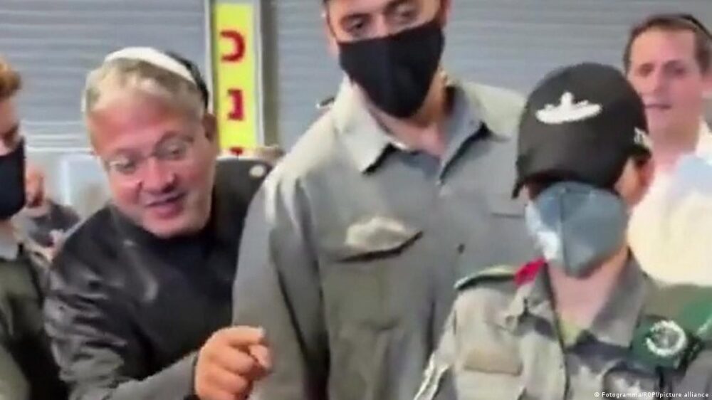 Imagen del video de Ben Gvir. Imagen del video de Ben Gvir.