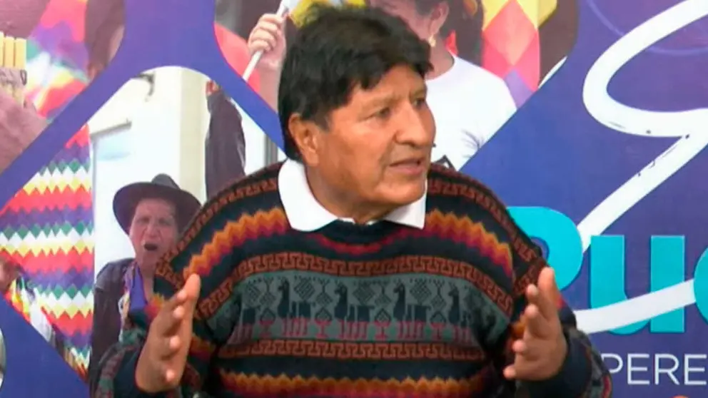 Evo Morales durante su programa matinal./ ERBOL