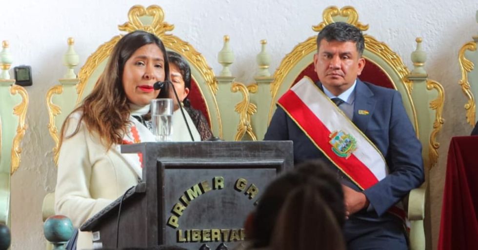 Fátima Tardío durante su intervención en la Sesión de Honor