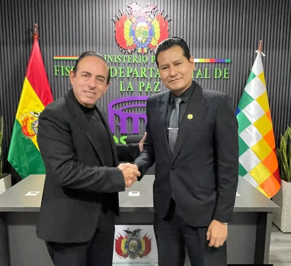 El alcalde de La Paz y el fiscal departamental/Fiscalía
