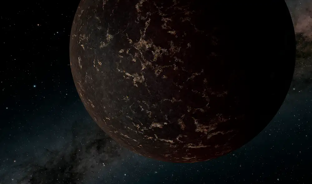 El telescopio espacial James Webb reveló un mundo oscuro y abrasado que podría ser similar a la Luna o Mercurio. Foto: NASA/JPL-Caltech/R. Hurt (IPAC) El telescopio espacial James Webb reveló un mundo oscuro y abrasado que podría ser similar a la Luna o Mercurio. Foto: NASA/JPL-Caltech/R. Hurt (IPAC)