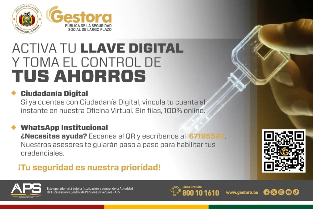 Arte explicativo sobre la llave digital. Foto: La Gestora