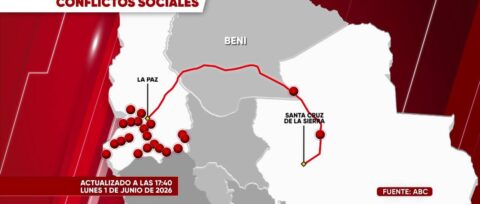 De levantarse el bloqueo en San Julián se habilitará un paso humanitario entre Santa Cruz y La Paz