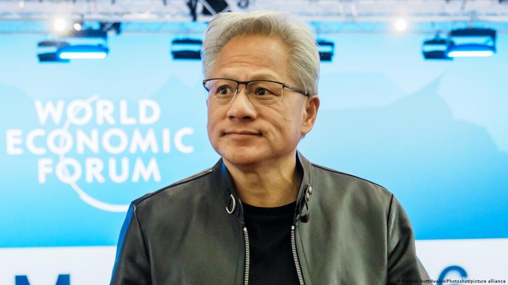 Jensen Huang, presidente de NVIDIA, durante el Foro Económico Mundial en Davos. Jensen Huang, presidente de NVIDIA, durante el Foro Económico Mundial en Davos.