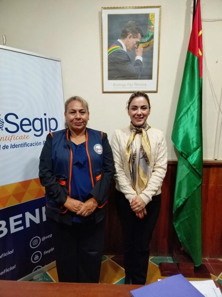 ALCALDESA CECILIA GIRALDO GESTIONA APERTURA DE OFICINA PERMANENTE DEL SEGIP EN SAN IGNACIO DE MOXOS