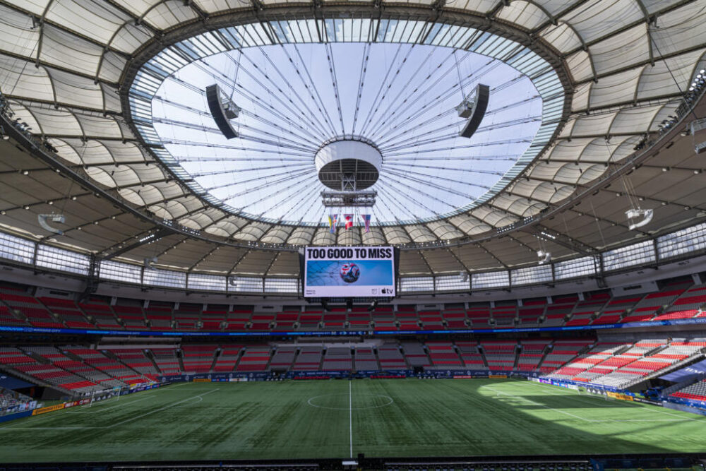 El estadio BC Place de Vancouver, donde se disputarán siete partidos del Mundial.